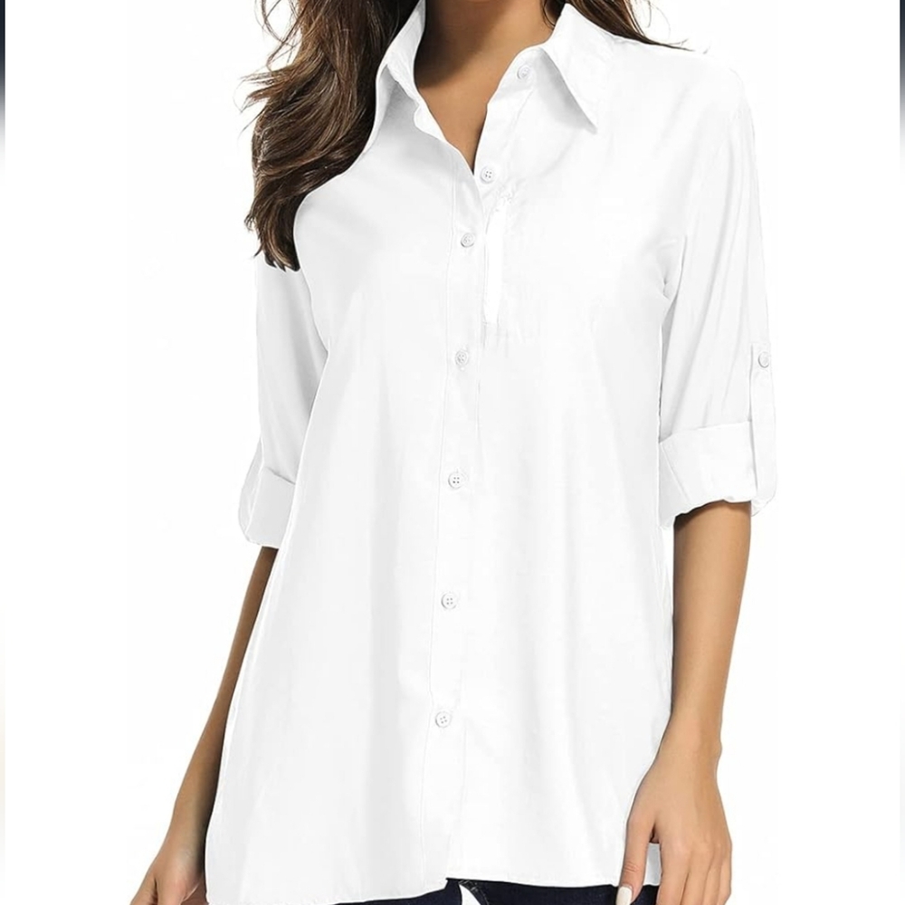 Women's UPF 50 Button-Up Shirt